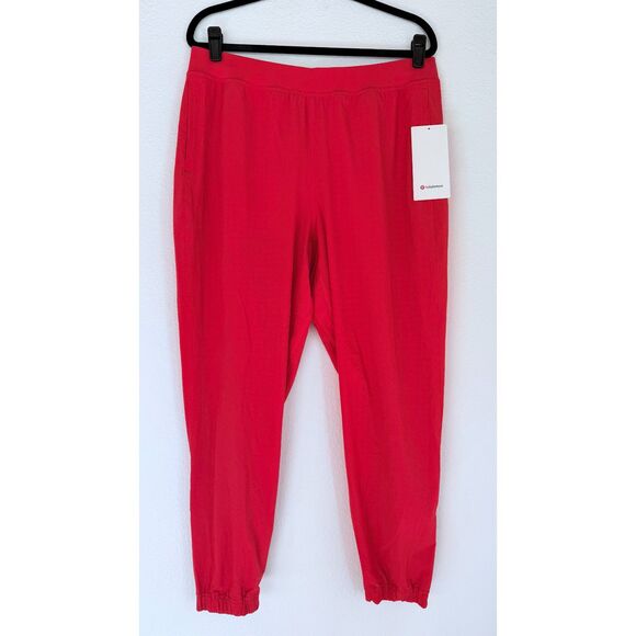 NWT Lululemon Women's Adapted State Perforated HR Jogger in Red Glow Size 14 - Picture 8 of 16